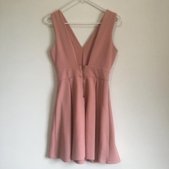 Haute Monde Pink Fit And Flare Dress - Picture 3 of 5